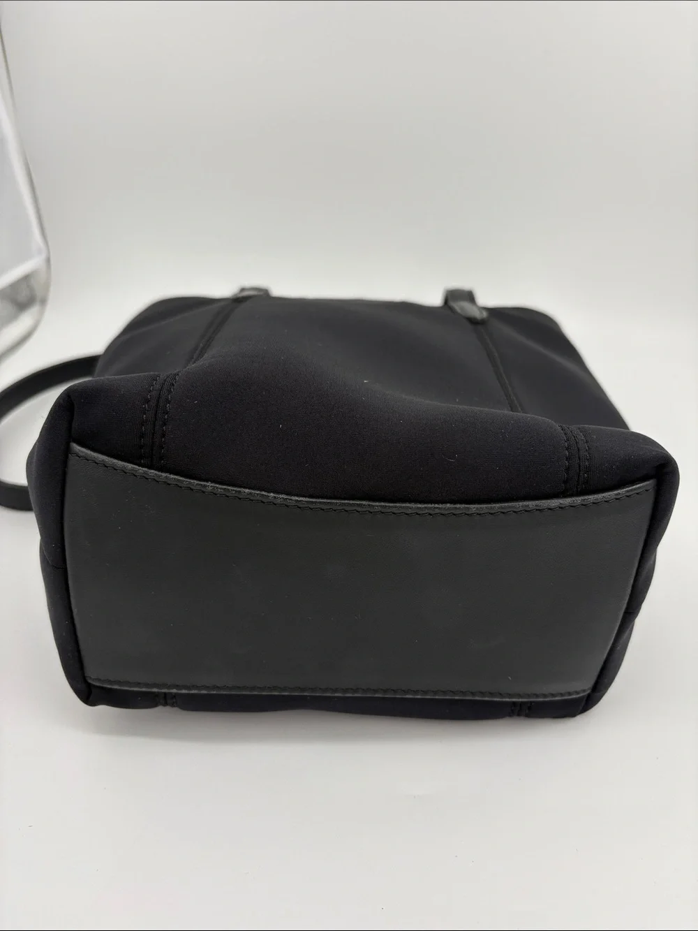 Coach Black Nylon Tote with Leather Handles